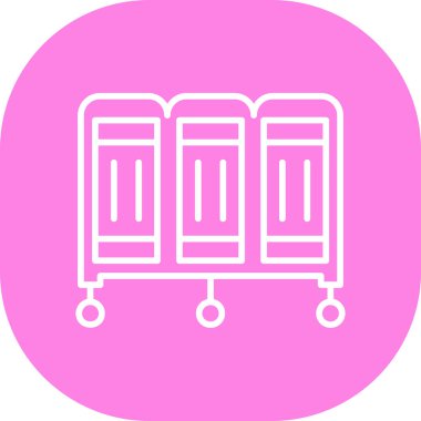 Alışveriş arabası. Basit resimleme