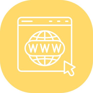 Web sitesi, vektör illüstrasyonu için web simgesi