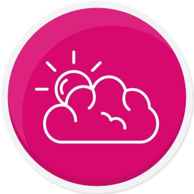 Bulut. Web simgesi basit tasarım