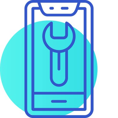 Telefon simgesi vektör illüstrasyonu