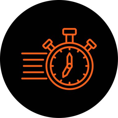 Alarm saat simgesi vektör illüstrasyonu