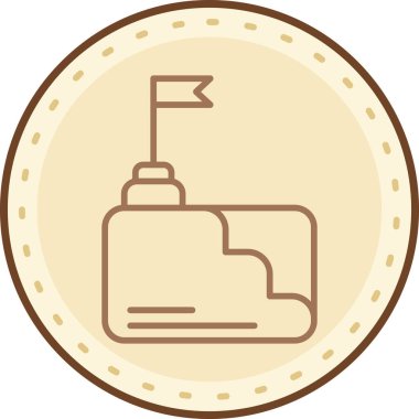 Bir madeni paranın bardak ile vektör simgesi