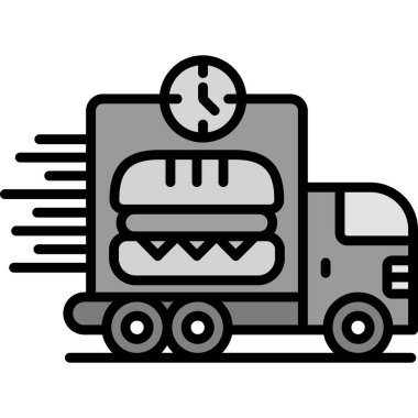 Yiyecek ve içecek ikonu. vektör tasarımı