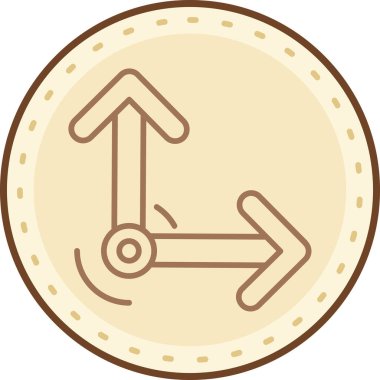 Ok. Web simgesi basit illüstrasyon