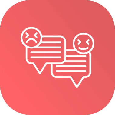 konuşma balonu simgesi, vektör illüstrasyonu