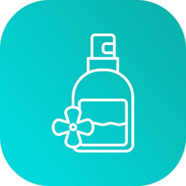 güzel parfüm vektör çizgisi simgesi