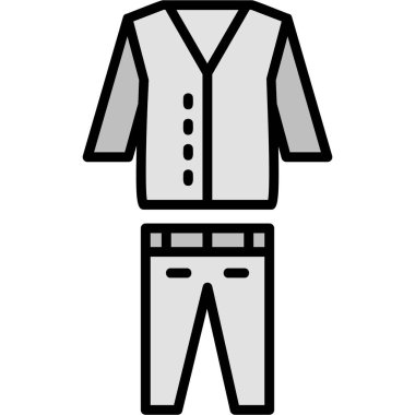 Pantolon. Web simgesi basit illüstrasyon