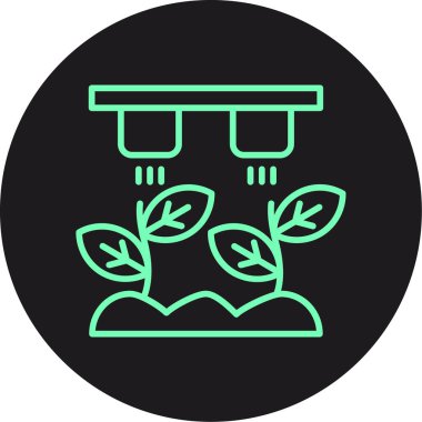 Bitki simgesinin vektör illüstrasyonu