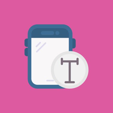 akıllı telefon simgesi vektör illüstrasyonu