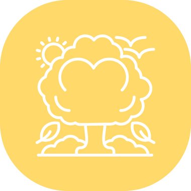 ağaç simgesi vektör illüstrasyonu