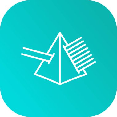 Kağıt düzlem simgesinin vektör çizimi