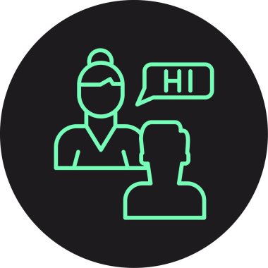 Modern insan simgesinin vektör illüstrasyonu