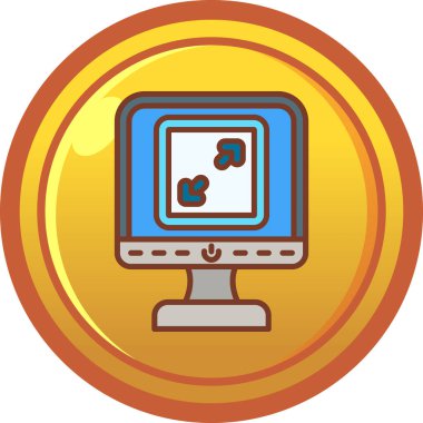 Tablet bilgisayar ekranında bitcoin kripto para birimi. vektör illüstrasyonu