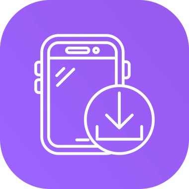 mobil simge vektör illüstrasyonu