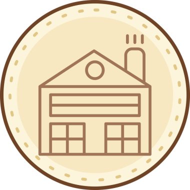 Ev. Web simgesi basit illüstrasyon