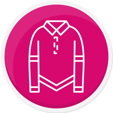 Ceket. Web simgesi basit illüstrasyon