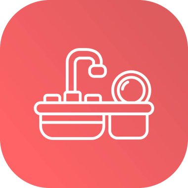 banyo ikonu vektör illüstrasyonu