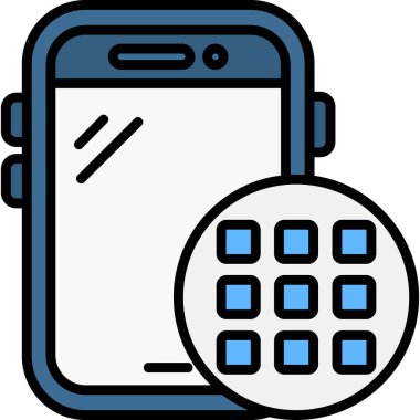 - Telefon. Web simgesi basit illüstrasyon