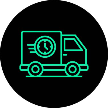 Kişisel ve ticari kullanım için vektör kamyonu simgesi.