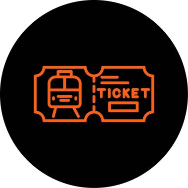 Vektör bileti illüstrasyonu