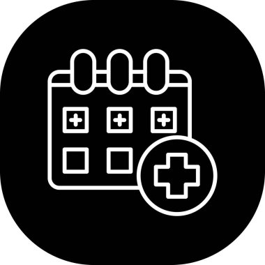 Tıbbi ve teknolojik simgenin vektör çizimi