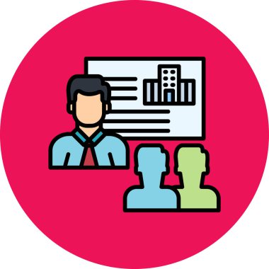 İş ve finans simgesinin vektör illüstrasyonu