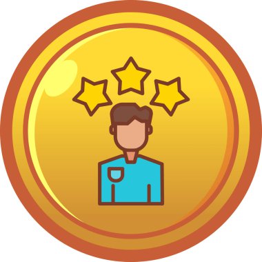 Bir adamın vektör illüstrasyonu