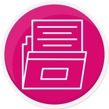 belge simgesi. vektör illüstrasyonu