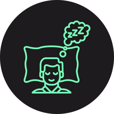 Uyuyan kişi simgesi, basit biçim