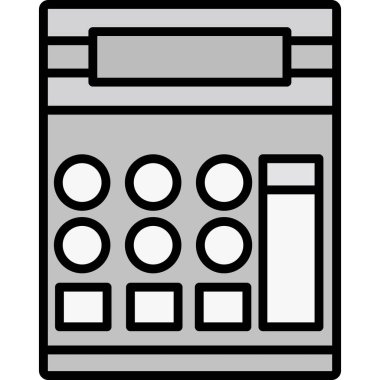 ATM 'de. Web simgesi basit illüstrasyon