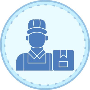 Teslimat. Web simgesi basit illüstrasyon