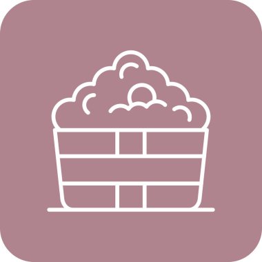 Sepet simgesi, vektör illüstrasyonu