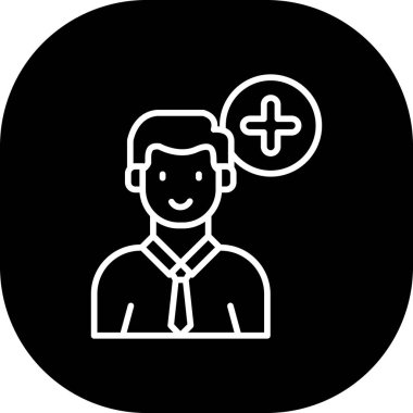 İnsan simgesinin vektör illüstrasyonu