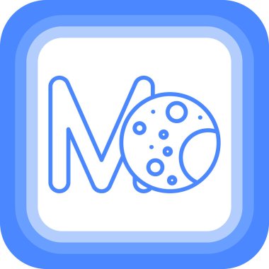 Bir topun mavi ve beyaz ikonunun vektör çizimi