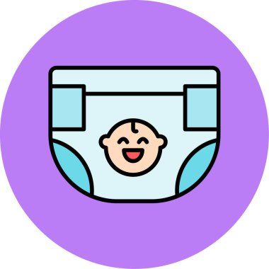 Bebek simgesinin vektör illüstrasyonu