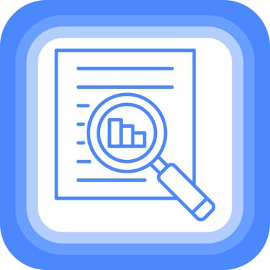 Analiz. Web simgesi basit illüstrasyon