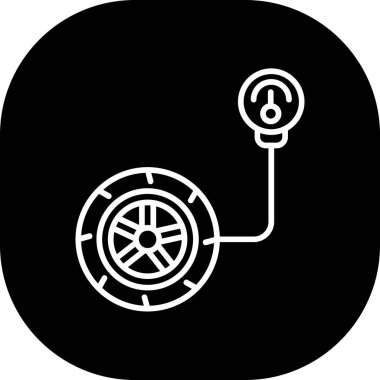 Modern oto tamir simgesinin vektör illüstrasyonu