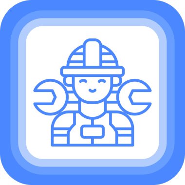 İtfaiyeci simgesi, taslak biçimi, vektör illüstrasyonu