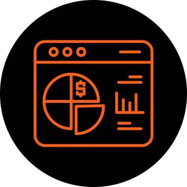 Modern bir simgenin vektör illüstrasyonu