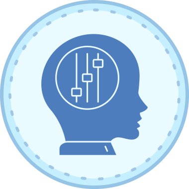 yaratıcı düşünme simgesi, modern tasarım illüstrasyonu