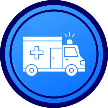 ambulans simgesi vektör illüstrasyonu
