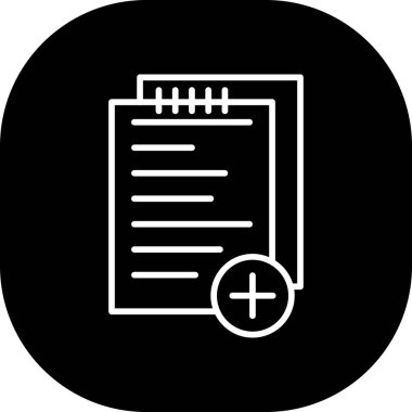 belge simgesi vektör illüstrasyonu