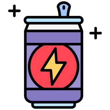 Enerji. Web simgesi basit illüstrasyon