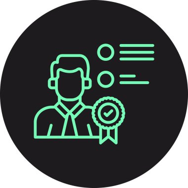 Rozet simge vektör çizim