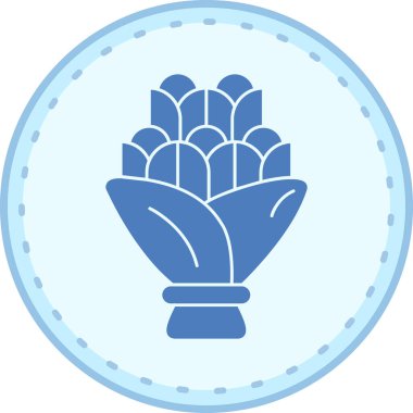 Bir bitki simgesinin vektör illüstrasyonu