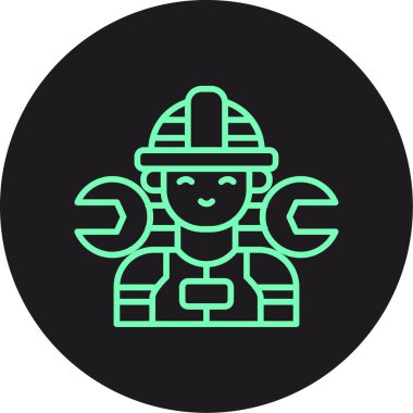 vektör itfaiyeci simgesi illüstrasyonu