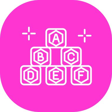 b b simgesinin vektör illüstrasyonu