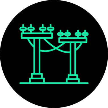 Köprü simgesi vektör illüstrasyonu