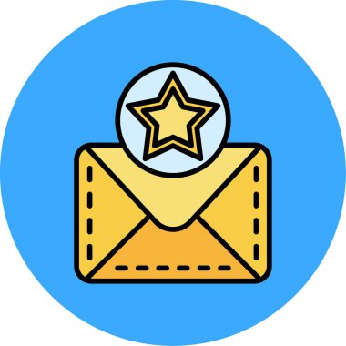 E- posta simgesi vektör illüstrasyonu