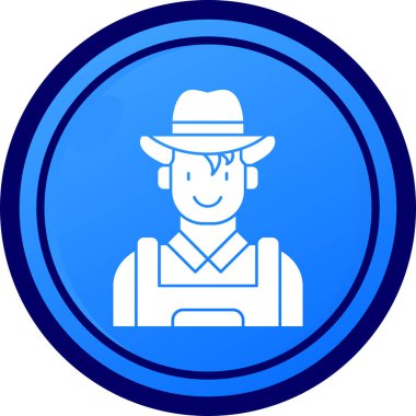 kovboy simge vektör çizim